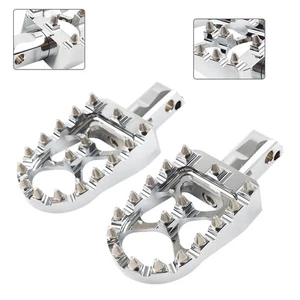 For Harley Softail Street Bob Breakout Low Rider MX Style Wide Foot Pegs Rests - Picture 1 of 11