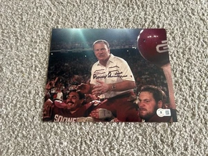 BARRY SWITZER signed Autogramm 8x10 Foto SELTEN OKLAHOMA SOONERS BAS BECKETT CC - Bild 1 von 1