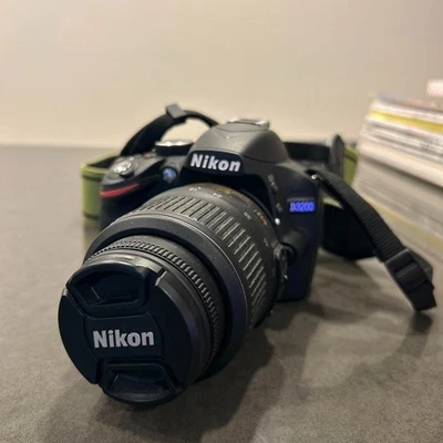 Nikon D3200 Digital SLR Camera Black 18-55mm Lens Used Working - Image 1 of 4