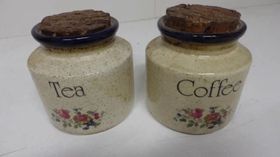 Robert Gordon pottery Australia tea and coffee canisters "Annie's range" - image 1 of 4