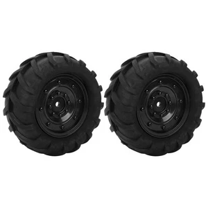 2 Stücke 85mm RC Gummi Rad Reifen Reifen Für 1/16 Fernbedienung Racing Auto - Bild 1 von 6