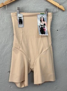 NAOMI & NICOLE Plus Size L Hi Waist Thigh Slimmer Shaper 7929 Warm Beige - Picture 1 of 12