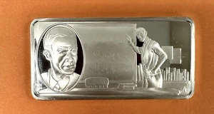 Robert Oppenheimer Manhattan Project Atombombe .925 Sterling Silber Barren  - Bild 1 von 4