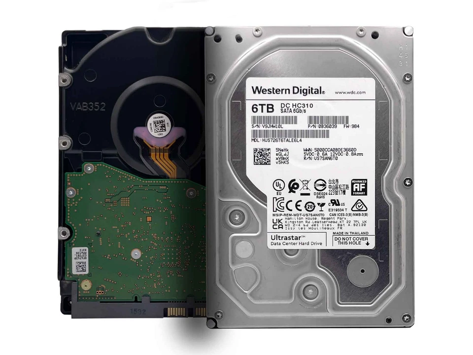 WD DC HC310 6TB 7200RPM SATA 6Gb/s 3.5in Enterprise Hard Drive -HUS726T6TALE6L4 - Image 1 of 4