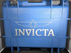 INVICTA 8 SLOT BLUE COLLECTOR CASE AND UTILITY 15x12x5 - Picture 1 of 8