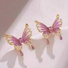 925 Sliver Sweet Butterfly Stud Earrings Dangle Jewellery Women Fashion Cute New