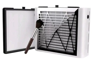 Profi Nagelstaubsauger mit Pinsel und 2 wiederverwendbaren Filtern, 60W Super Saugkraft  - Bild 1 von 11