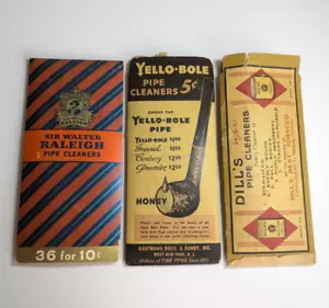 Vintage Sir Walter Raleigh Yello-Bole Dill's Pfeifenreiniger Set - Bild 1 von 6