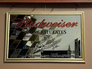 Budweiser Congratulates Dale Earnhardt Jr. 2000 Winston Cup Nascar Framed Mirror - Picture 1 of 3