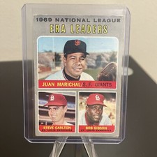 1970 Topps ERA Leaders Juan Marichal Steve Carlton Bob Gibson #67 HOF
