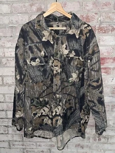 Vintage 90er Jahre Mossy Oak Break Up Camouflage Langarm Knopfleiste Shirt Herren 2XL braun - Bild 1 von 5