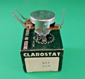 POTENCIÓMETRO CLAROSTAT NPF-30K RESISTENCIA VARIABLE 30000OHMS - Imagen 1 de 5