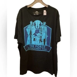 Star Wars 'The Force Surrounds You' Jedi Masters tee Blk Glow in the Dark Sz XXL - Picture 1 of 8