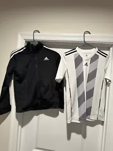 Adidas boys zip-up trackjacket set size M(10-12) - Picture 1 of 13