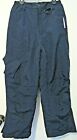 Athletech Unisex Navy Snow Ski Insulated Pants Zip At The Ankles Size L 10 12