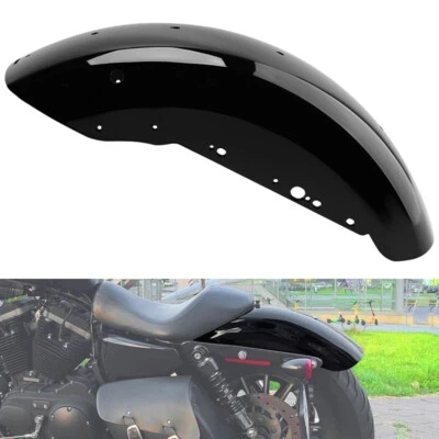 Vivid Black Rear Fender Fits For Harley Sportster Iron XL883N XL1200X 2004-UP Foto 1 de 4