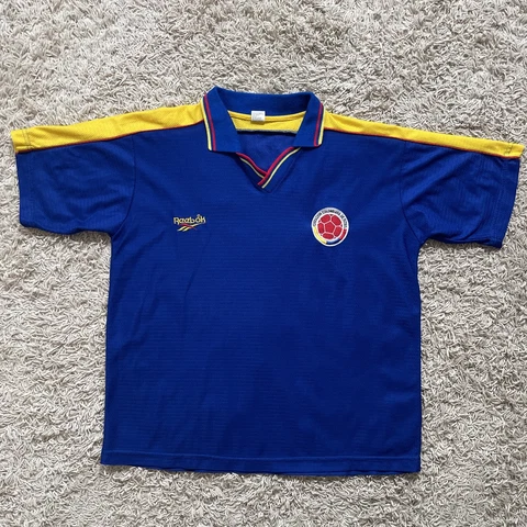 Colombia Away 90s/Y2K Size M Reebok Jersey Camiseta Vintage Soccer Futbol Cover