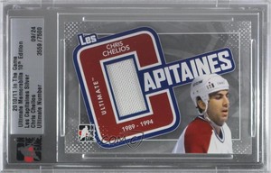 2010-11 ITG Ultimate Memorabilia 10th Edition Silver /24 Chris Chelios HOF