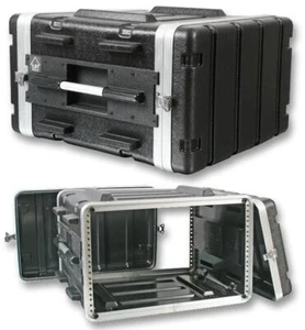 19" Rack Case Flight Carry Travel Transport DJ Equipment 2U 3U 4U 6U 8U 10U Deep - Picture 1 of 8