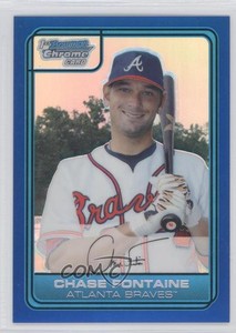 2006 Bowman Draft Chrome Draft Picks Blue Refractor /199 Chase Fontaine #DP9