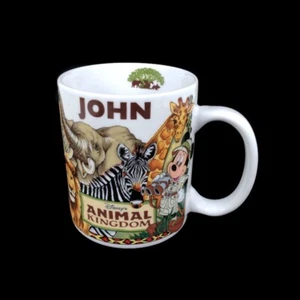 Tazza ceramica Disney Animal Kingdom JOHN Linyi 10 oz safari Topolino Minnie - Foto 1 di 8