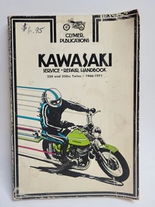 CLYMER PUBLICATIONS KAWASAKI SERVICE REPAIR HANDBOOK 250 350CC TWINS 1966-1971 - Picture 1 of 6