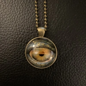 Dragon Eye Gothic Glass Chain Pendant Necklace - Picture 1 of 5
