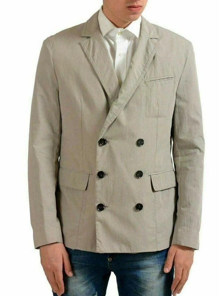 Nuevo Hugo Boss Hombre Beige Luz Chaqueta de Verano Sobretodo Gabardina 40R Grande £295 Foto 1 de 4