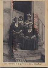 S. GIOVANNI IN FIORE COSENZA COSTUMI ANIMATA FGV 1940 BELLA