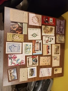 Lot of vintage greeting cards and miscelaneous paper good. - Picture 1 of 9