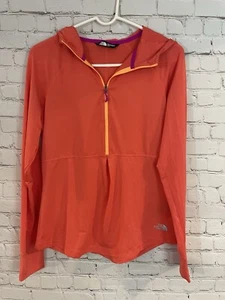 THE NORTH FACE women's MEDIUM Flash Dry hooded pullover shirt ~ LIGHTWEIGHT - Picture 1 of 7