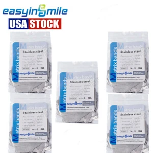 5 bags Dental Matrix Bands Tofflemire Stainless Steel Broad/Narrow/Universal - Picture 1 of 14