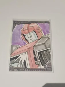 Transformers Enterplay Hand Drawn Artist Sketch Card by MJ San Juan - Foto 1 di 2
