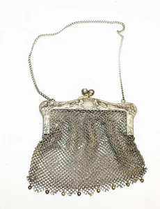 Antique German Silver Flapper Purse - Picture 1 of 6