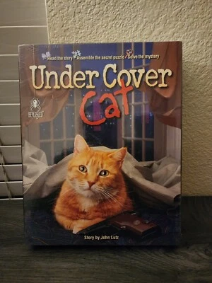 BePuzzled~Under Cover Cat~Mystery Story Puzzle~1000 pieces~by John Lutz New - Image 1 of 4