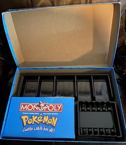 Pokemon Monopoly Game 1999 Version ~ Parting out ~ Box with Plastic inserts - Picture 1 of 8