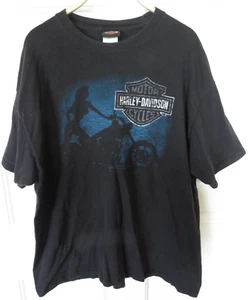 Harley Davidson Motorcycles T Shirt Size XL Uke's Kenosha WI "Trust Me Its Big" - Picture 1 of 14