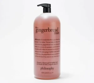 Philosophy The Gingerbread Man Shampoo Duschgel & Schaumbad 64 Oz. Jumbo NEU - Bild 1 von 1
