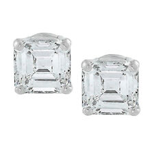 Unique GIA certified 2.00 CTW Earrings Set Emerald Diamond Internally Flawless