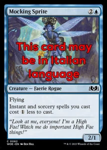 MTG MOCKING SPRITE FOIL EXC - KOBOLD BEFFARDA 62 - WOE - MAGIC - Bild 1 von 1