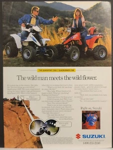 1987 Suzuki Quadsport 230S Quadrunner 230C Print Ad - Picture 1 of 1