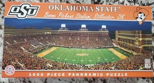 OKLAHOMA STATE COWBOYS OSU PANORAMIC JIGSAW PUZZLE 1000 PC BOONE PICKENS STADIUM - Picture 1 of 6