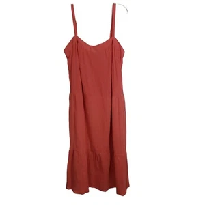 Vestido Knox Rosa Midi en Niveles Sol Guayaba Jalea Nuevo con Etiquetas Talla XXL Boho Campesino Hippie - Imagen 1 de 11