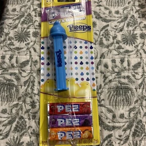 PEZ Candy & Dispenser - Peeps - Blue Chick - Brand New - Carded - Picture 1 of 3