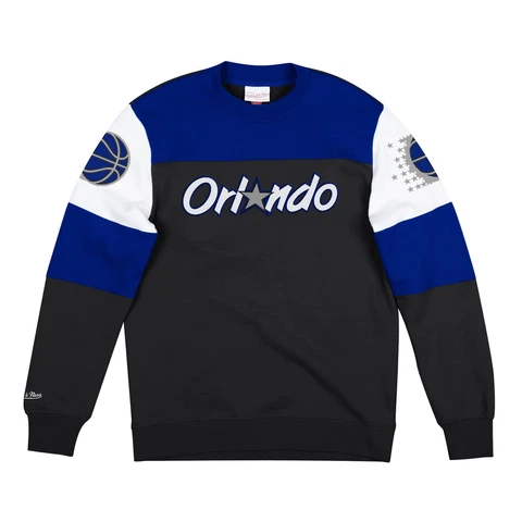 Mens Mitchell & Ness Royal NBA Orlando Magic Perfect Season Crewneck Sweatshirt Cover