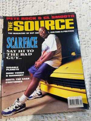THE SOURCE  MAGAZINE DECEMBER 1994 #63   SCARFACE “Say Hi To The Bad Guy” Bone  - Image 1 of 4