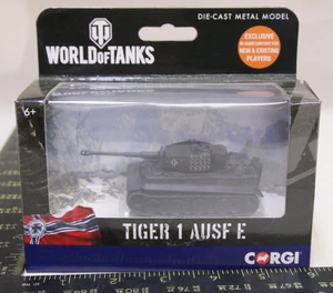 Tiger 1 AUSF E Diecast Metal World of Tanks Corgi Hornby WT91205 NEW Old Stock - Picture 1 of 3