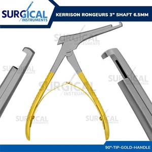 Kerrison Rongeurs 3" Shaft 6.5 mm 90° ENT Plastic Surgery Stainless German Grade - Picture 1 of 7