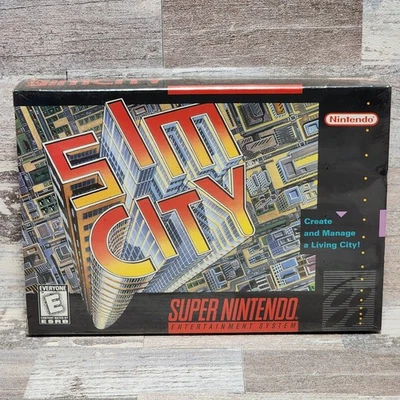 SUPER NINTENDO ENTERTAINMENT SYSTEM  - SIM CITY - FACTORY SEALED  READ - Image 1 of 4
