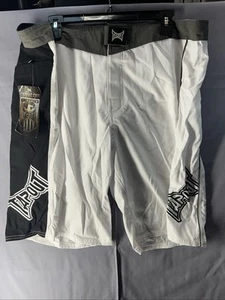 Pantaloncini Tapout Uomo 38 Bianco MMA Misti Arti Marziali Grappling Ripstop Surf - Foto 1 di 9
